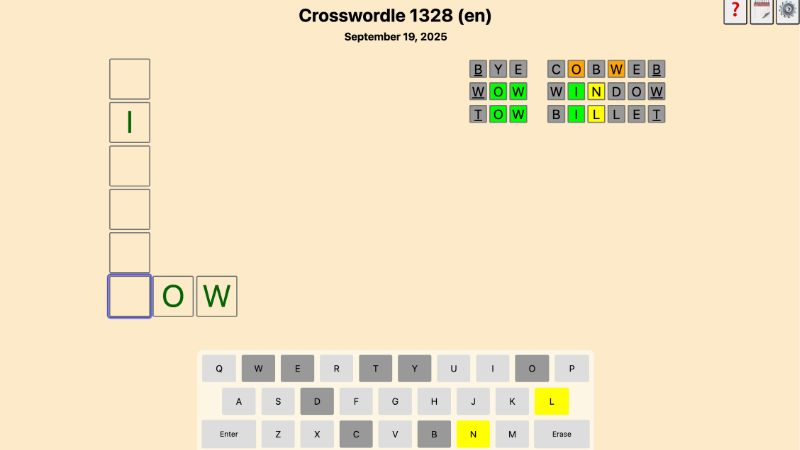 mini crossword